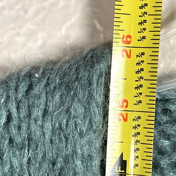 Maëlys Paris Sz L Mohair Blend Open Cardigan Blue "Wasabi" Made in Italy Art 603 - Picture 8 of 8